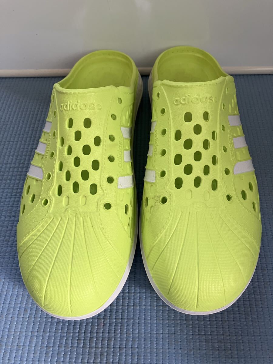 アディダス adidas マリンサンダル　ビーチサンダル　イエロー　24.5cm 中古品