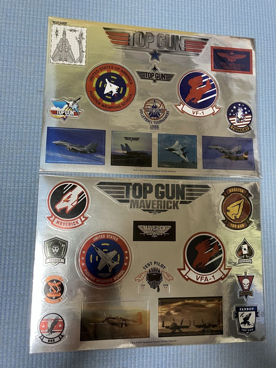 トップガン TOPGUN マーヴェリックメタリックステッカーセット　劇場グッズ　未使用　新品