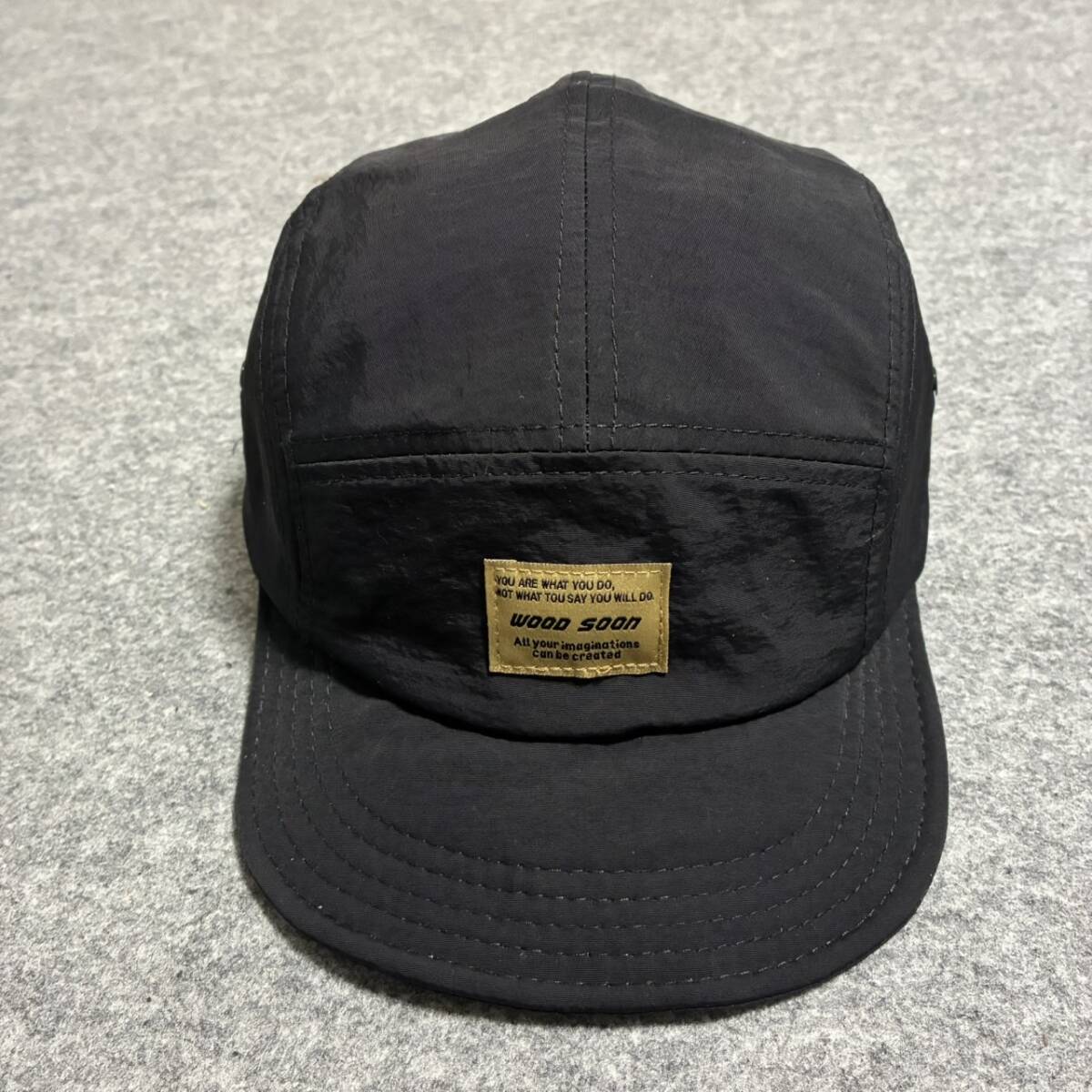 BLK つば短いナイロンキャップ つばワイヤー入り メンズ レディース アンパイアキャップ ワークキャップ