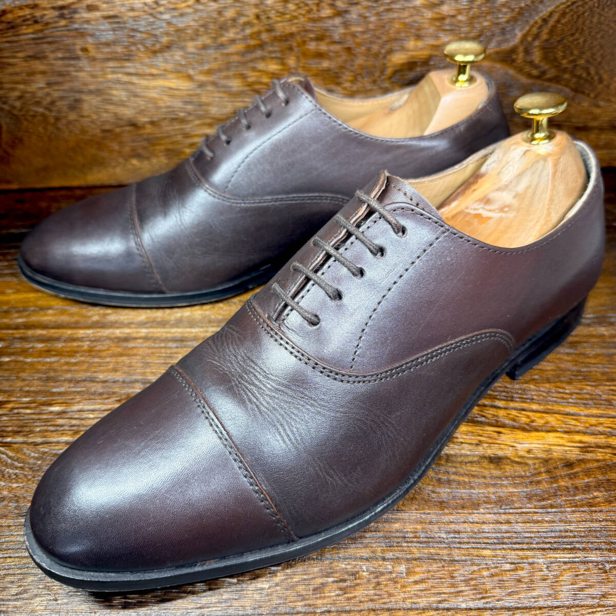 ◆alfredoBANNISTER UNLINE◆アルフレッドバニスター 26.0cm（表記41）ビジネスシューズ 茶色 メンズ 革靴 靴 レザー 中古 宅急便 即決
