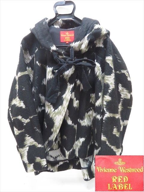 ◆◇Vivienne Westwood ヴィヴィアン・ウエストウッド RED LABEL レッドレーベル レオパード リボン コート サイズ2 ◇◆