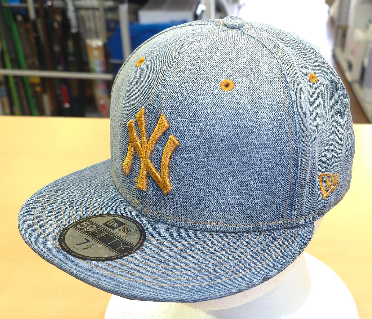 NEW ERA 59FIFTY NYヤンキース デニム キャップ 7 1/2(59.6cm)ニューエラ YANKEES MLB 帽子