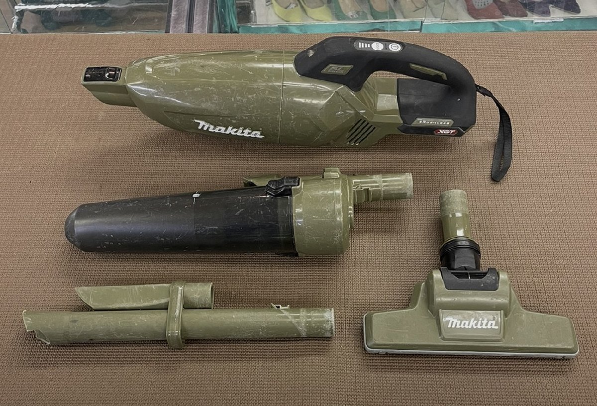 動作品 makita CL001GZCO 40Vmax 充電式クリーナ オリーブ サイクロンアタッチメント付き コードレス 掃除機 クリーナー マキタ