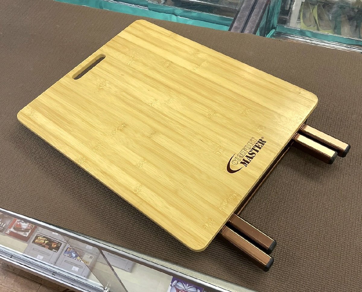 廃番 美品 コールマン コンフォートマスター バンブーサイドテーブル 2000013123 折りたたみ Coleman (2)
