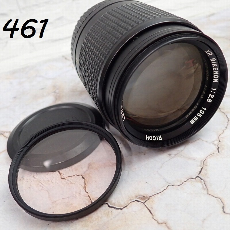 ●MK-461 RICOH　XR　rikenon 1:2.8 135㎜　55φ　しぼり羽根ok 60サイズ　20260528