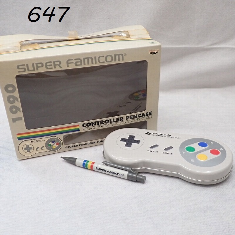 ●MK-647　Nintendo スーパーファミコン　1990　コントローラーペンケース　シャープペンシル付き　2026.05.29