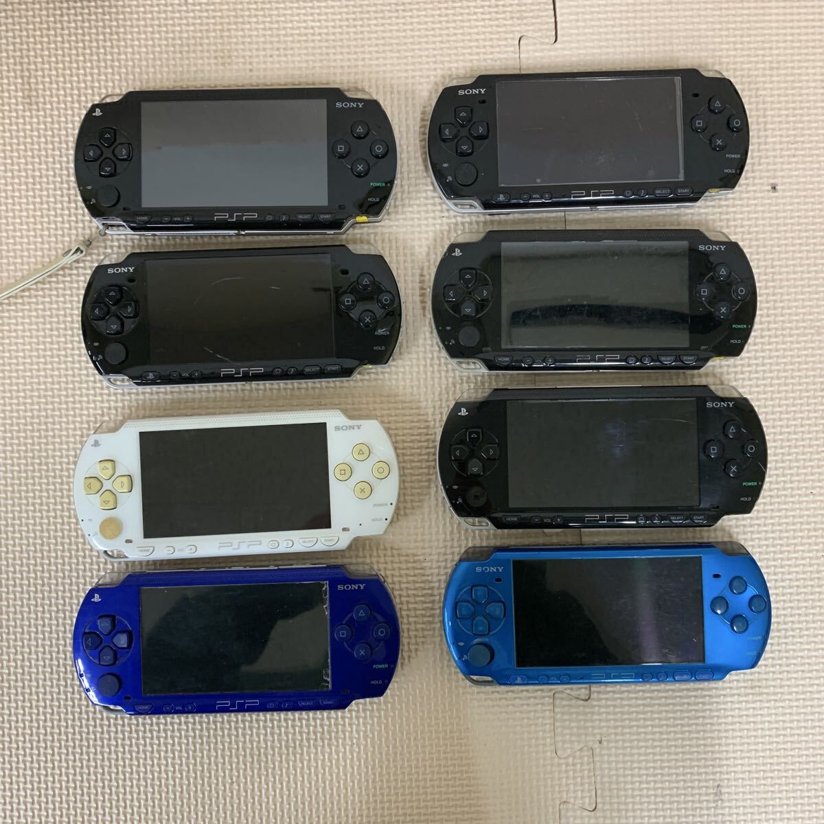 SONY. PSP. ソニー PlayStation Portable.本体.まとめ売り. PSP-1000 5台. PSP-3000 3台.動作未確認.ジャンク.
