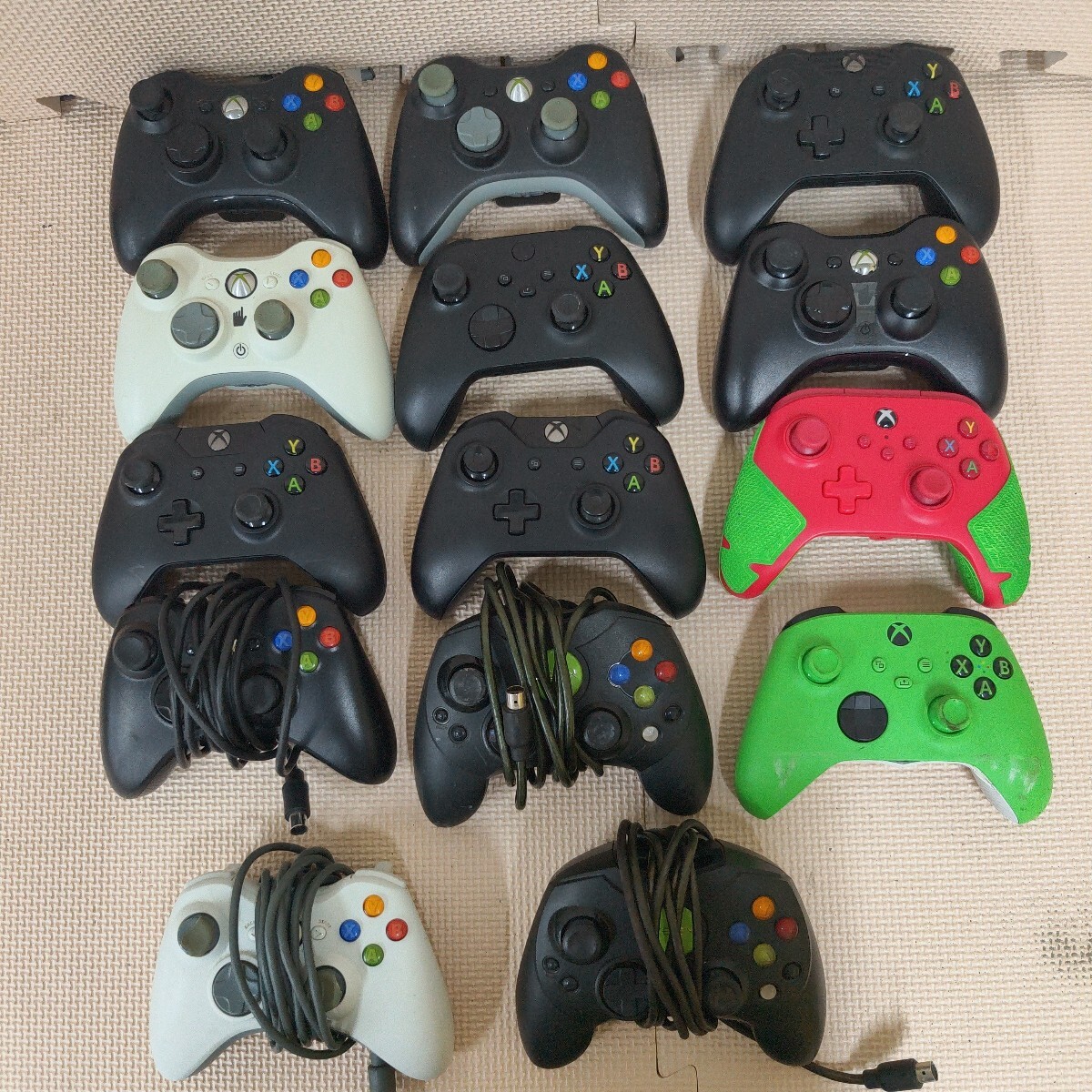 008 まとめ コントローラー XBOX XBOX360 有線 周辺機器 動作未確認 ジャンク