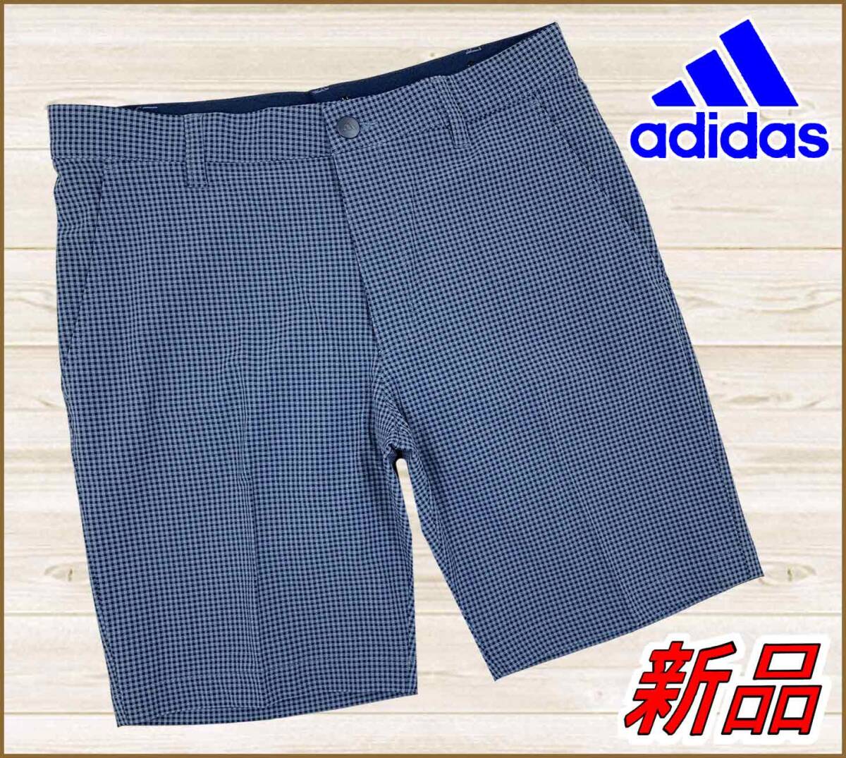 【国内正規品】67%OFF◆アディダスゴルフショートパンツadidas◆アルティメット365ノベルティショーツ半パン半ズボン76/MSブルー×ネイビー