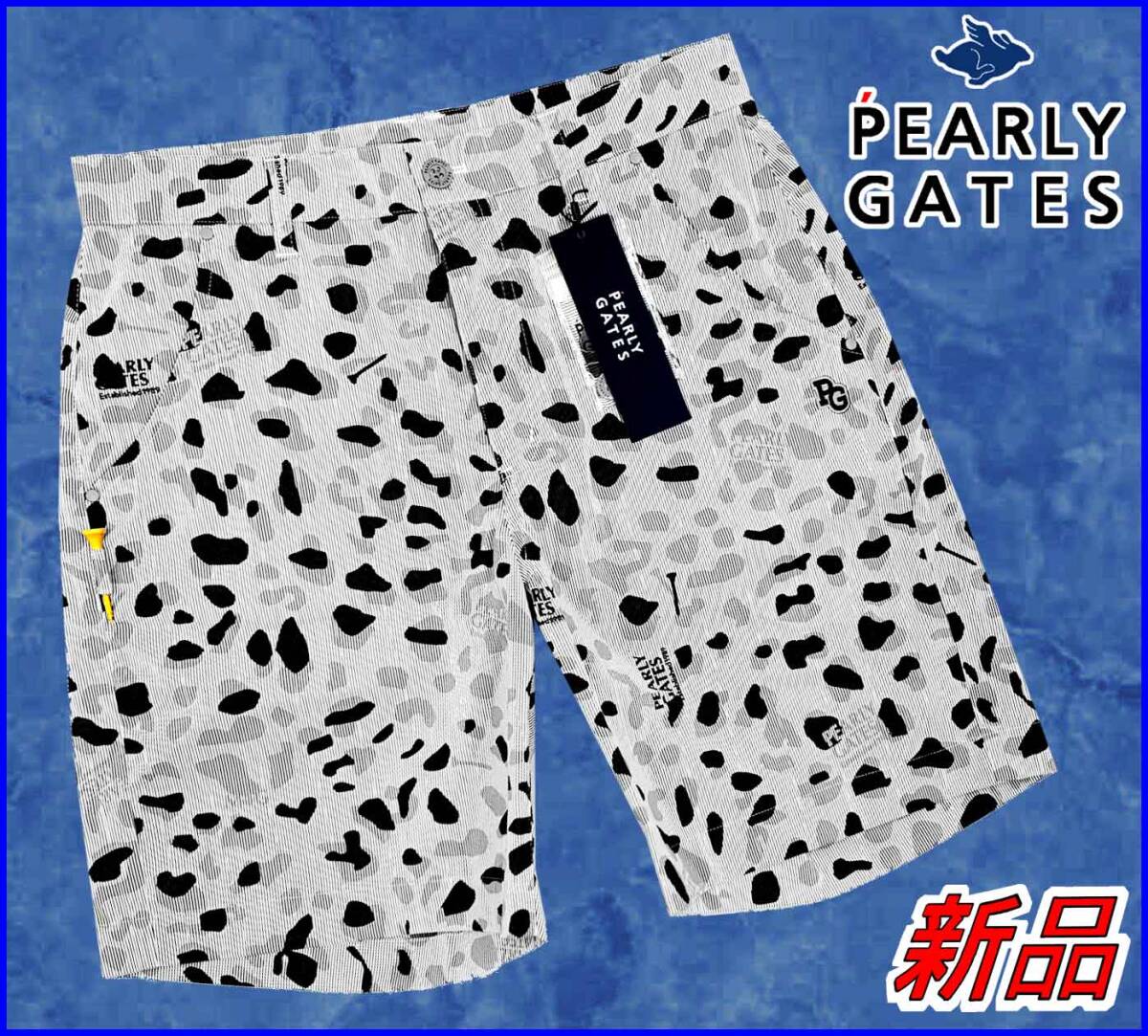 【国内正規品】65%OFF◆パーリーゲイツゴルフショートパンツPEARLY GATES◆Pe/Cストレッチコードレーンロゴ刺繍◆グレーM4定価:30,800円