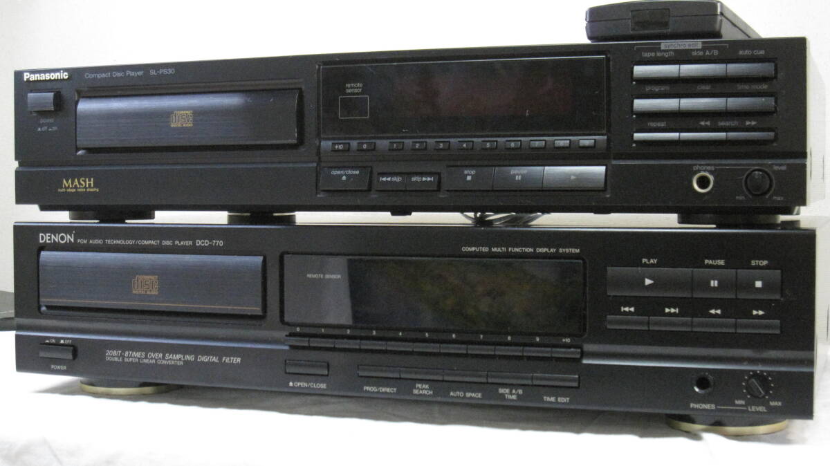 ◆◇DENON DCD-770 & Panasonic SL-PS30 2台まとめ売り◇◆