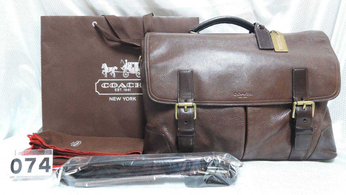 ◆◇[@074] COACH コーチ 本革 高級ビジネスバッグ◇◆