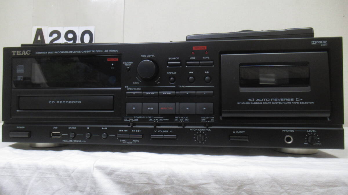 ◆◇[A-290] TEAC AD-RW900 USB接続対応CD/カセットレコーダー◇◆