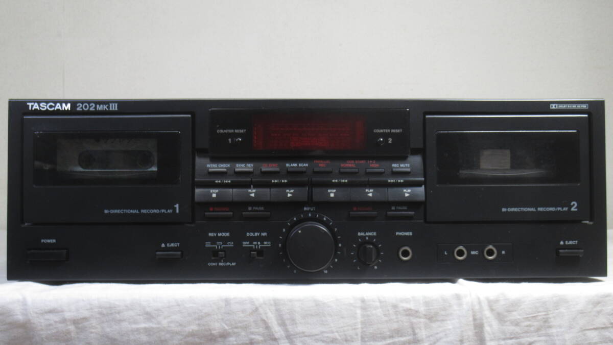 ◆◇TASCAM 202mkIII ダブルリバースデッキ◇◆