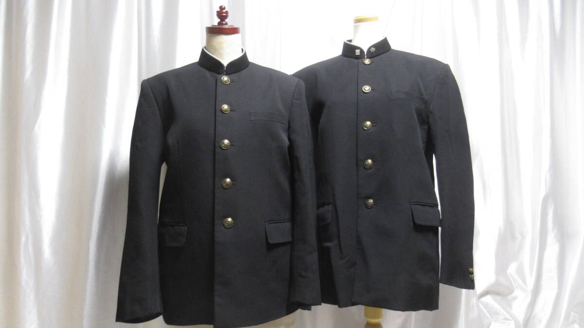 ◆◇学生服 埼玉坂戸西高校 学ラン 160A 170A 2着 ズボン無し◇◆
