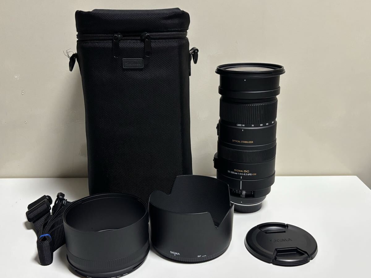 SIGMA DG 50-500mm 1:4.5-6.3 APO HSM シグマ ニコン Fマウント 高倍率超望遠ズームレンズ 2366