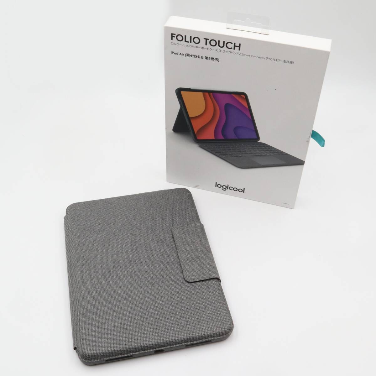 ★Logicool ロジクール 10.9インチ iPad Air 第5/4世代 キーボード一体型ケース Folio Touch iK1094BKAr