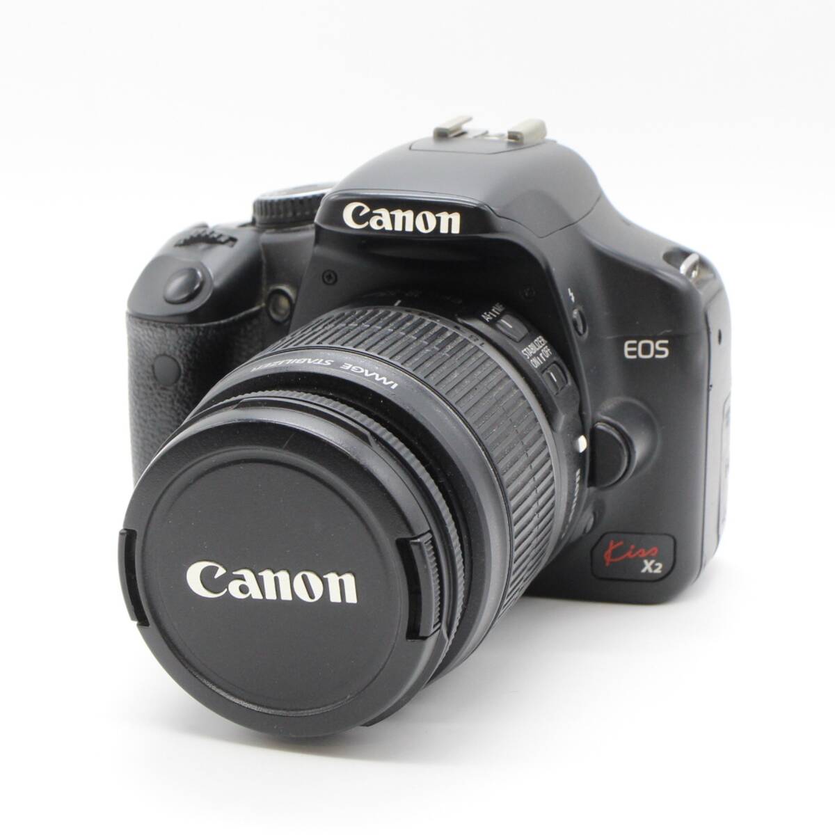 【Canon キャノン】 EOS Kiss X2 DS126181 デジタル一眼レフカメラ レンズキット ZOOM LENS EF-S 18-55mm 1:3.5-5.6 IS 通電確認済み 