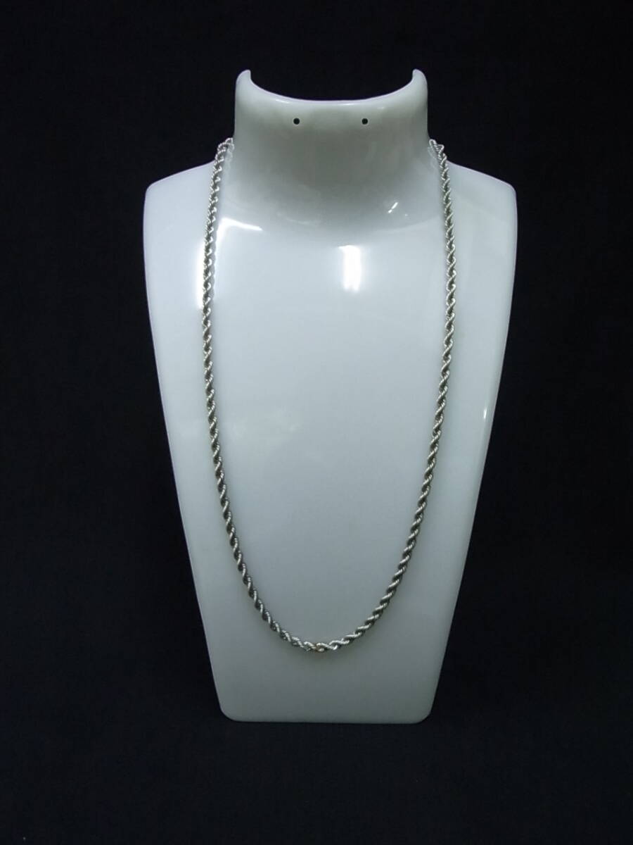 Ｐｔ850　デザインネックレス　ロープ型デザイン　ＵＳＥＤ　8.1ｇ　約45ｃｍ
