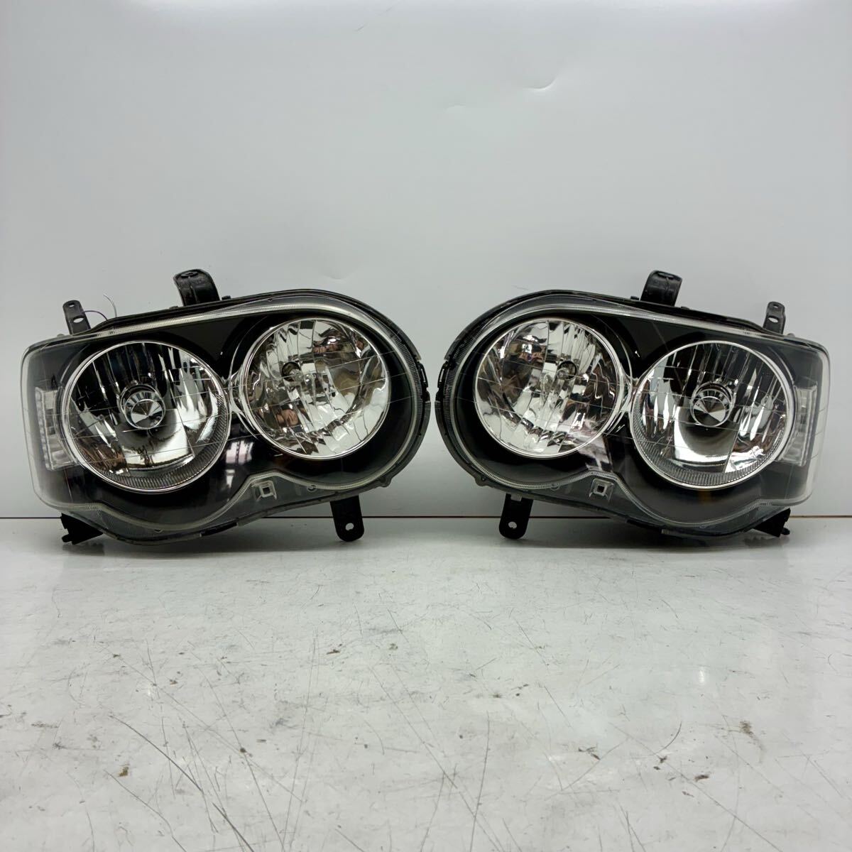美品【コーティング済】L150S L160S ムーヴ カスタム 前期 ヘッドライト ランプ レンズ 左右セット LR HID 印字 O koito 100-51737 P80603