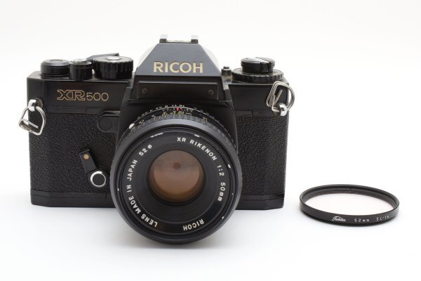 ADS8853★ 外観美品 ★ リコー RICOH XR500 ブラック ボディ XR RIKENON 50mm F2