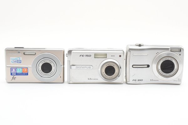 ADS8878★ 外観美品 ★ オリンパス OLYMPUS FE-310 FE-150 FE-3010 3台まとめ