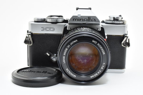 ADS9028★ 外観美品 ★ ミノルタ MINOLTA XD + MD ROKKOR 50mm F1.4 ボディ フィルム