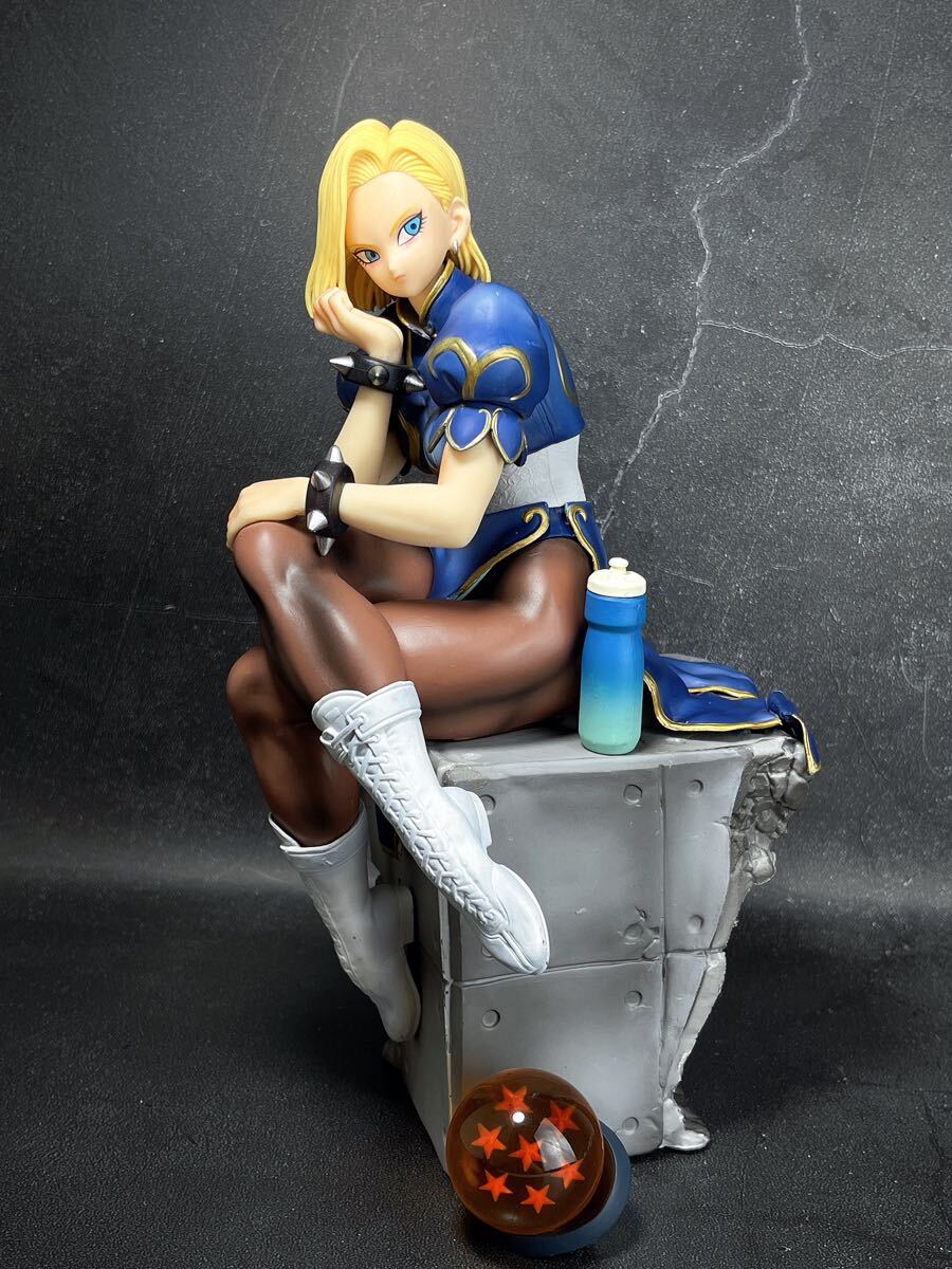 人造人間18号 ドラゴンボール リペイント フィギュア 1/6 高：25cm（検: ランチ ブルマ チチ キャストオフ）Dragon Ball “戦闘服Ver.”