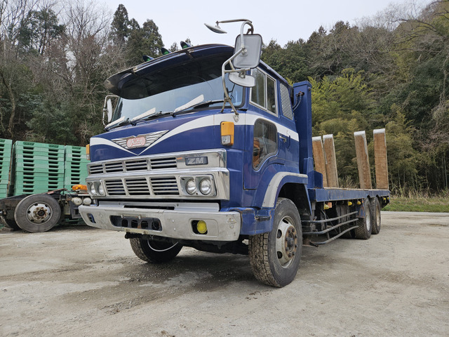 希少車:昭和56年 日野ZM 重機運搬車 ハイジャッキ自動歩みウインチ サビ・腐食有りますが機関良好