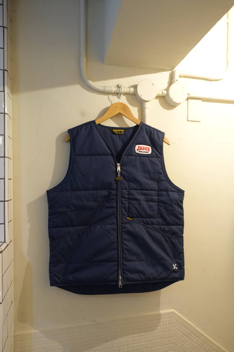 ブルコ　BLUCO 中綿　ベスト　サイズＬ　OL-058-020 くすんだネイビー