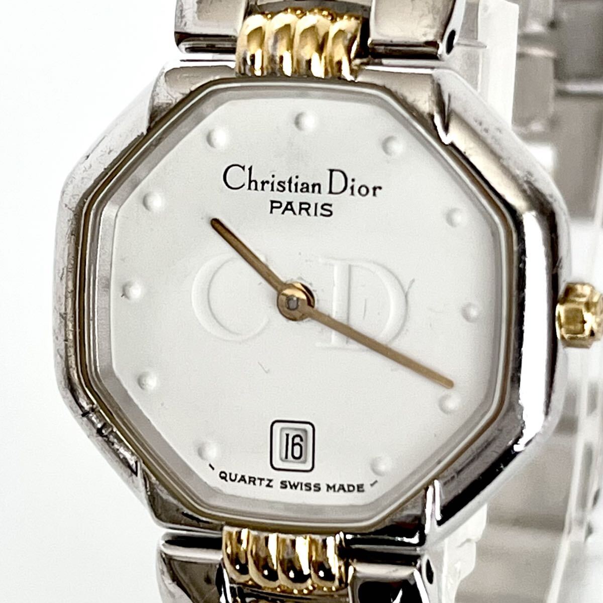 【稼働】磨き済み クリスチャンディオール Christian Dior レディース 腕時計 美品 電池新品 ゴールド s2254