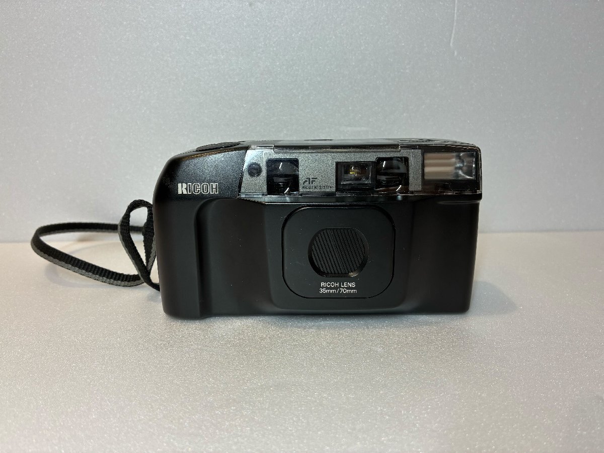 【227_31340】RICOH RT-550 コンパクトフィルムカメラ ブラック レンズ 35mm/70mm AF SYSTEM搭載 リコー 動作未確認