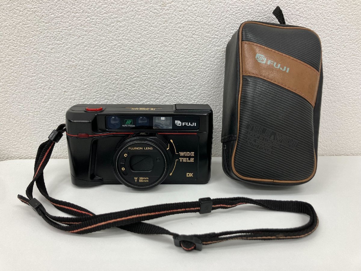 【515_52046】FUJIFILM TW-300Ⅱ DATE 動作未確認 傷汚れ有 パーツの固定が外れてる箇所あり 本体・ケース 約8cm×16cm×6cm 60サイズ
