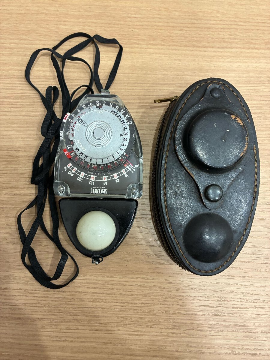 【553_08908】SEKONIC スタジオデラックス MODEL-S 露出計 NO.K 430548 動作未確認/付属品有/純正ケース付