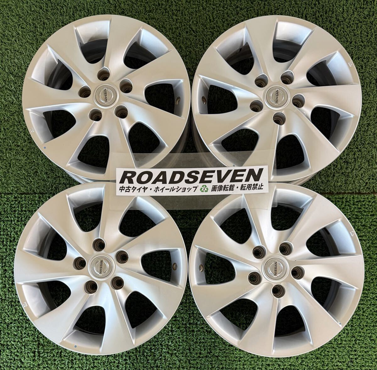 ◆NISSAN 日産 セレナ 純正 ◆16×6J +45 PCD114.3(5H) ハブ径:約66mm 4本Set 中古アルミ ◆劣化/傷等有 ◆送料無料(一部地域を除く)