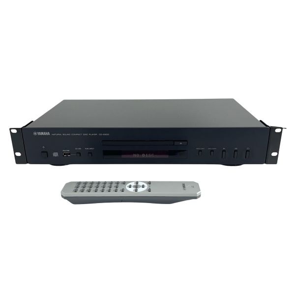 YAMAHA ヤマハ CD-S300 ブラック CDプレーヤー ラックマウント金具付 リモコン トレイ開閉難あり
