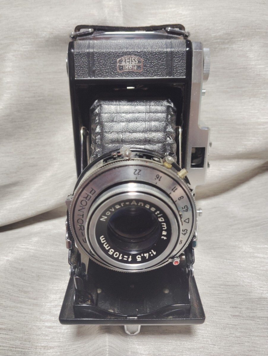 ZEISS IKON IKONTA 6x9 蛇腹カメラNovar-Ansstigmat10,5cmｆ4、5レンズ搭載 蛇腹簡易補修済みジャンク扱い ZEISS Jena