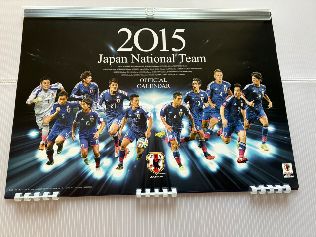 サッカーワールドカップ開催を記念して　日本代表黄金時代の2015年版カレンダー　業者放出品