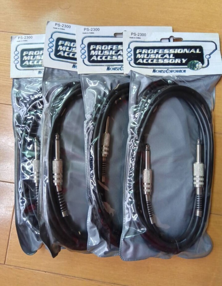 【新品未使用】 KYORITSU CORPORATION シールドコード PS-2300/BK ３ｍｘ４本セット【即決】