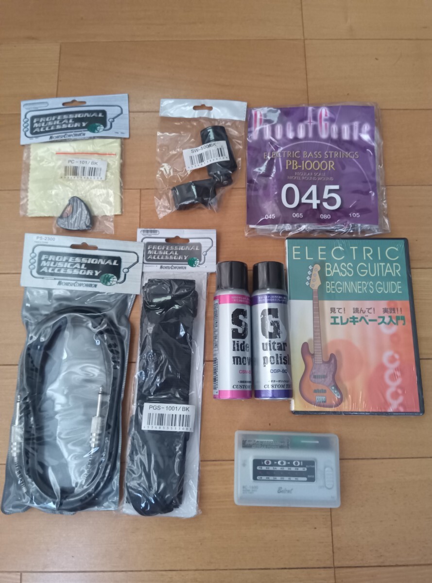 【お買い得】エレキベース　小物セット　AB-8 09ベース【新品未使用】