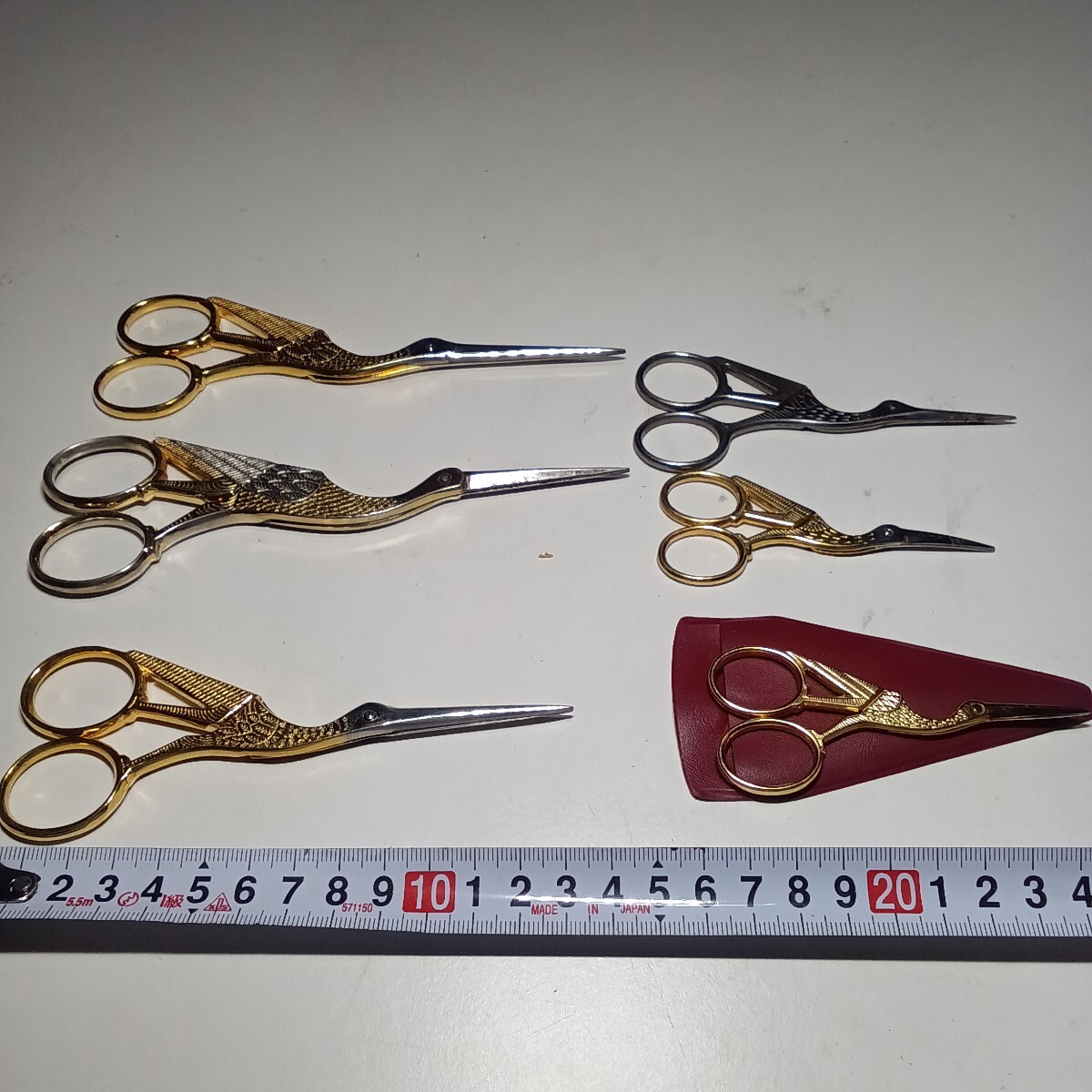 コウノトリ SOLINGEN ゾーリンゲン ハサミ 手芸ハサミ　ドイツ　イタリア　VICTORIA　その他　中古品現状渡し　6点セット　 はさみ 鋏