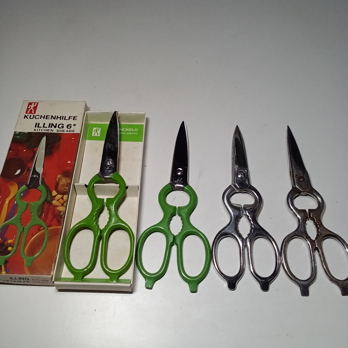 ヘンケルス キッチンバサミ はさみ DIAWOOD ステンレス　中古 ハサミ HENCKELS　まとめて４点セット　現状渡し　メンテナンス必要