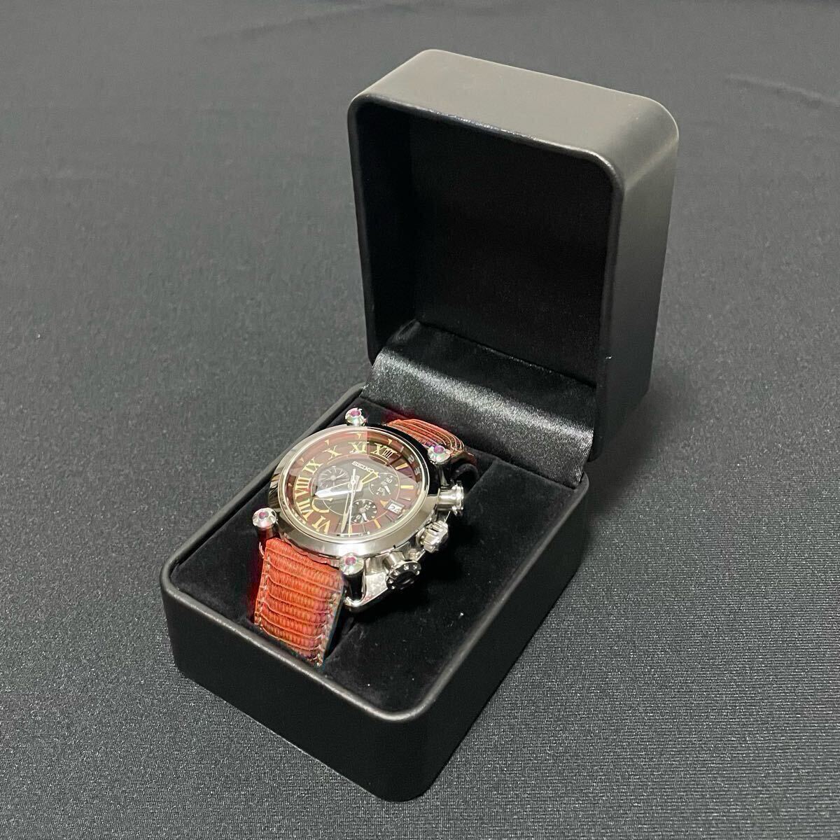 SEIKO セイコー GALANTE ガランテ SBLA095 Fenich 自動巻き スプリングドライブ クロノグラフ カスタム i0303