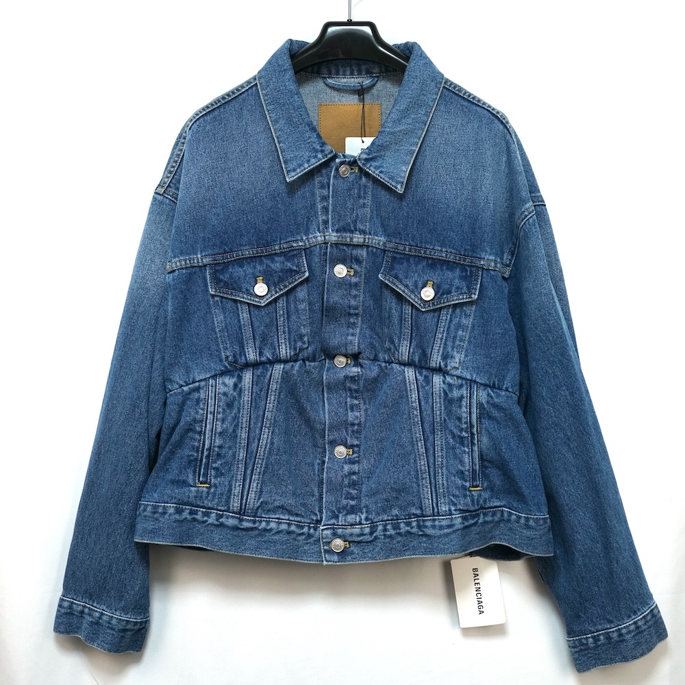 BALENCIAGA Swing Denim Jacket バレンシアガ スウィング レディース デニムジャケット デムナ・ヴァザリア F44 446443 TSB06