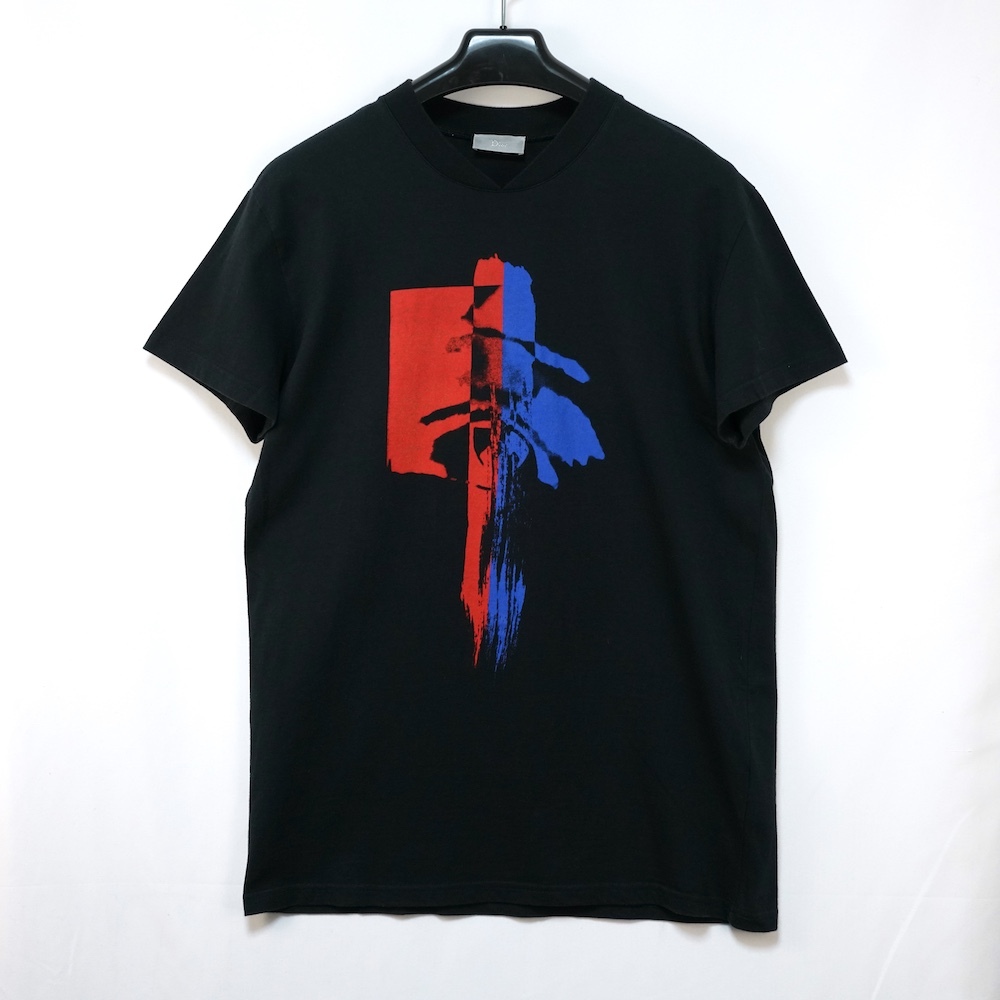 DIOR HOMME ディオール オム フロント グラフィック Tシャツ Mサイズ ブラック 463J604I3411