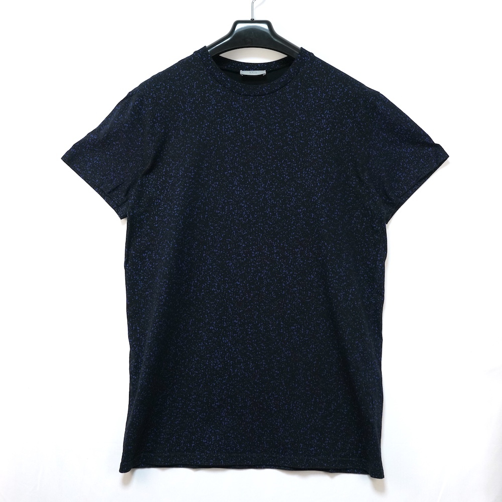 DIOR HOMME ディオール オム 総柄 プリント Tシャツ ブラック ネイビー Sサイズ 333J660I5311