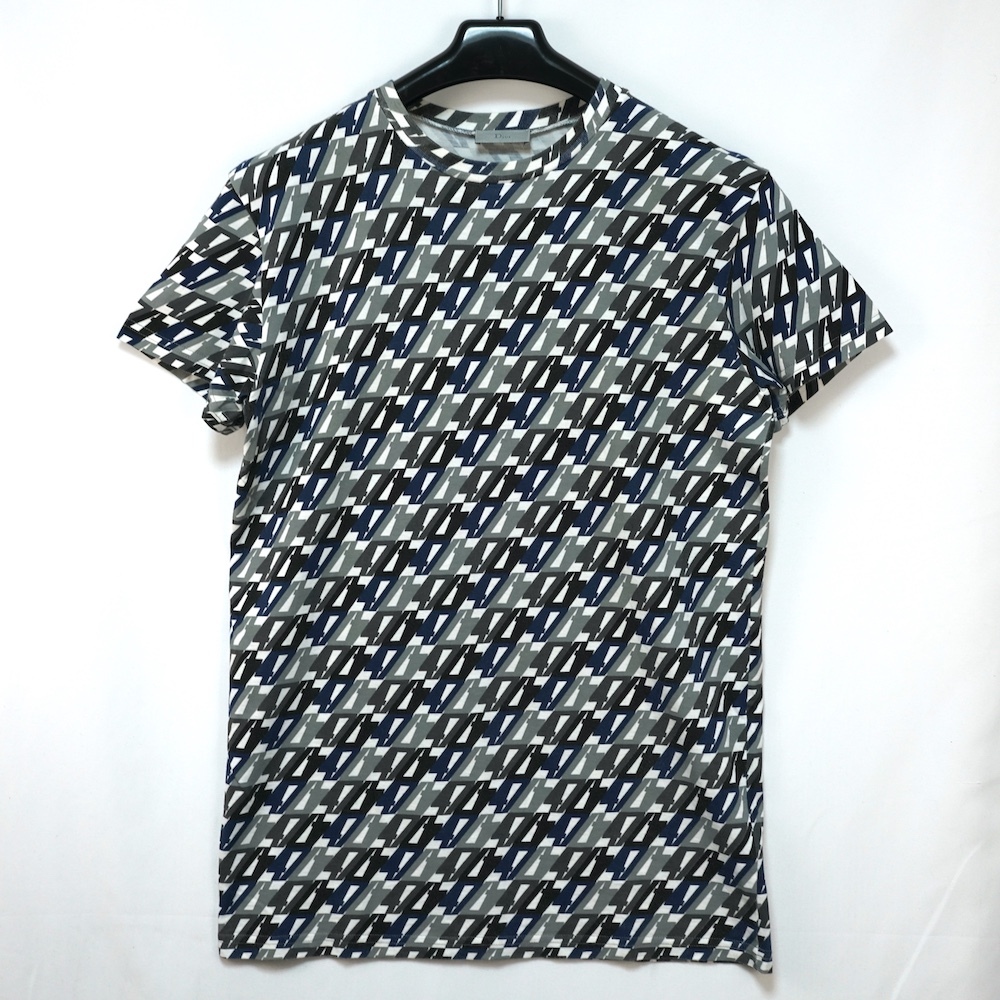 DIOR HOMME ディオール オム 総柄 グラフィック Tシャツ ホワイト XSサイズ 333J660I6611