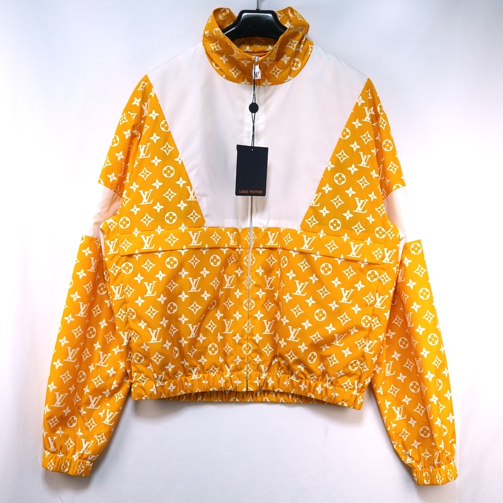 24AW LOUIS VUITTON ルイヴィトン モノグラム プリント テクニカル トラック トップ ジャケット イエロー 46サイズ RM242M MJW HRB83W