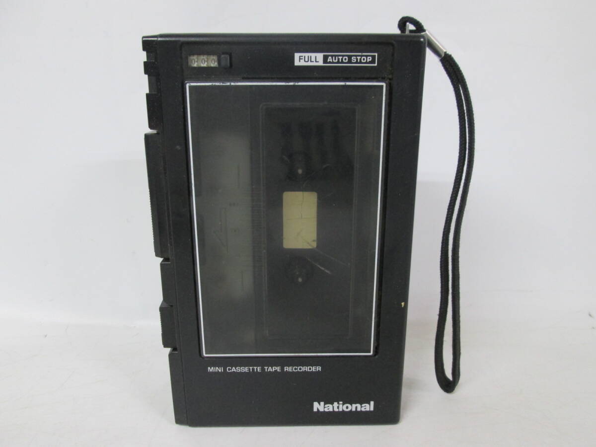 【0526n A3216】 National ミニカセットテープレコーダー カセットプレーヤー RQ-334　ジャンク