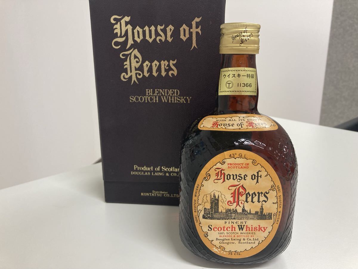 未開栓保管品 house of peers スコッチウイスキー 750ml 43% 古酒 現状品 （2157）
